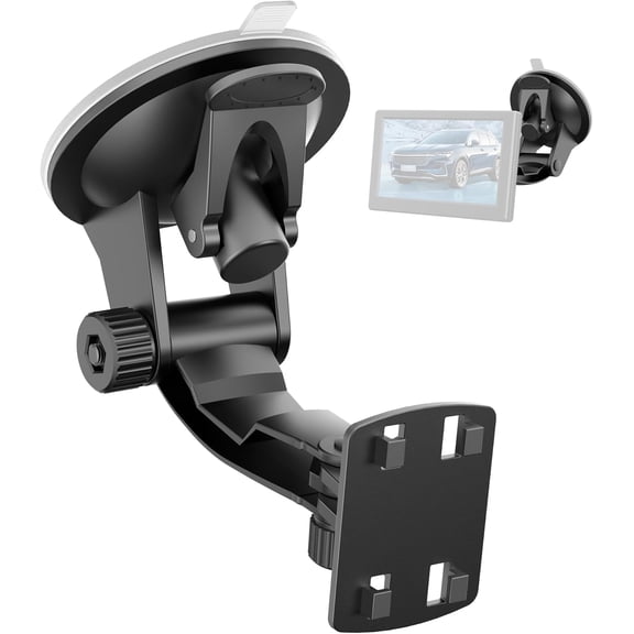 Unbranded Upgraded Windshield Mount for Backup Camera, 4.3 Inch Monitor, Suction Cup Bracket, Reverse Camera Display