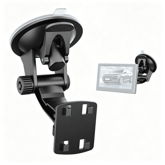 Unbranded Upgraded Windshield Mount for Backup Camera, 4.3 Inch Monitor, Suction Cup Bracket, Reverse Camera Display