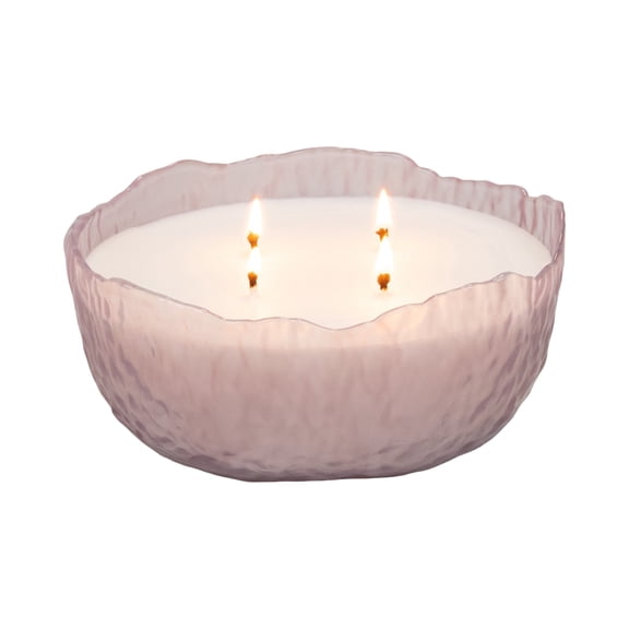 Home Decor Collection 3-Wick Moon Bowl Scented Jar Candle, Wildflower & Bergamot, 21.3 oz.