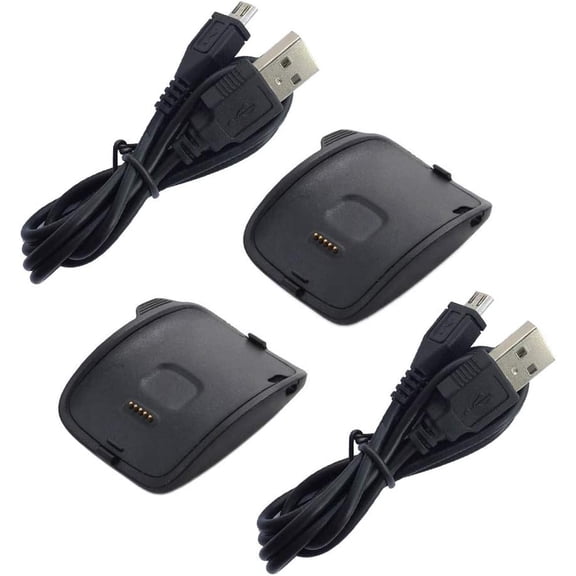 Unbranded for Gear S Charger, Replacement Charging Cradle Dock for Samsung Gear S R750 Smart Watch (2 Pack)