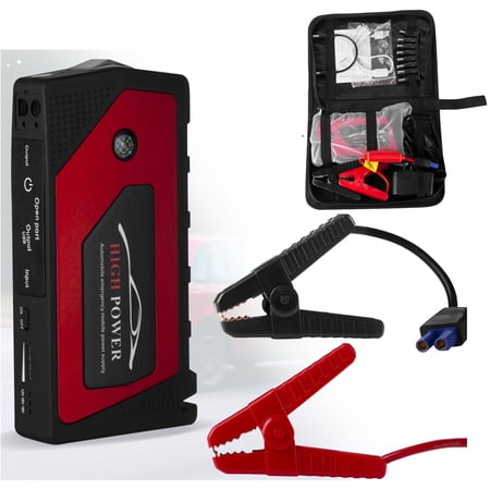 Unbraned 69800mAh Portable Car Jump Starter Power Bank, 12V, 4 USB Ports, LED Flashlight