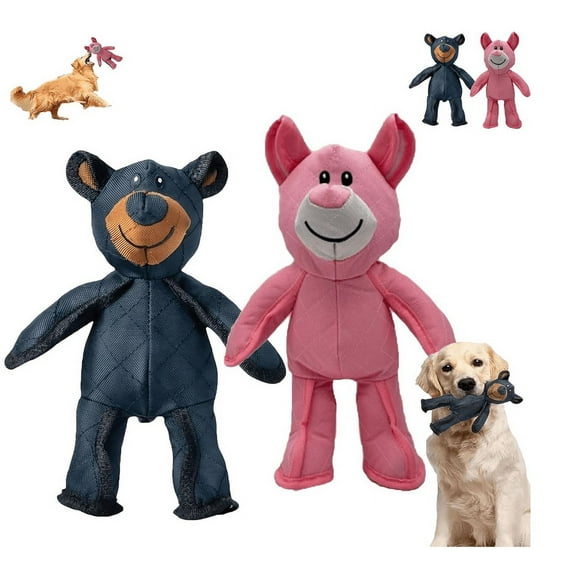 Unbreaka Bear - 2025 New Unbreakable Bear Dog Toy - Indestructible Plush Bear for Heavy Chewers, Durable Squeaky Dog Toy for Aggressive Chewers, Interactive & Robust Stuffed Toy for Large Dogs