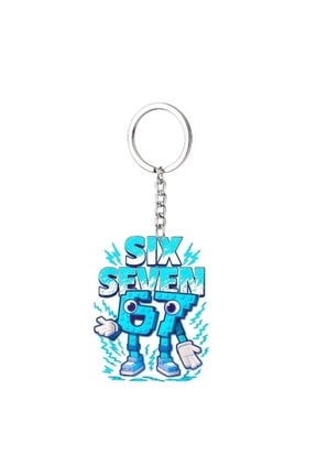Unbreakable 67 Number Letter Art Acrylic Key Individualized Car Keychain Shatterproof Suitable for Daily Carry