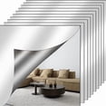 thumbnail image 1 of Unbreakable Acrylic Mirror Non-Glass Self Adhesive Shatterproof Mirror Full Length Wall Gym for Home Mirror Frameless Home Fitness Mirrors (12 in x12 in ), 1 of 2
