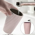thumbnail image 1 of Unbreakable Bathroom Tumbler Cup with Toothbrush Holder – 370ml Large Capacity, Anti-Slip Base, Stylish Pink for Home, Travel & Camping – Multi-Functional for Drinks & Toiletries, 1 of 9