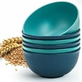 Unbreakable Cereal Bowls 24 oz, Plastic Bowls Reusable Light Weight