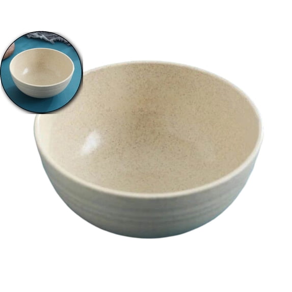 Unbreakable Cereal Bowls - Reusable Wheat Straw Bowl - Dishwasher & Microwave Safe - Perfect for Cereal, Soup and Rice(Beige)