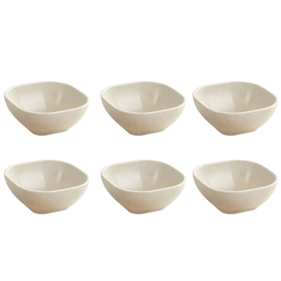 Unbreakable Dipping Bowls, Soy Sauce Dishes,Wheat Straw Small Dessert Bowls, Dipping Sauce Cups, for Side Dish, Snacks, BBQ, Ketchup Beige