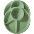 thumbnail image 1 of Unbreakable Divided Plates for Adults Portion Control Plates Set of 2 Green Round Plastic Dinner Plate 9 Inch for Camping Outdoor or Every Day Use, 1 of 7
