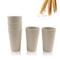 thumbnail image 1 of Unbreakable Drinking Cups,QZS Premium Wheat Straw Unbreakable Cups,6 Pack Reusable Wheat Straw Drinking Tumbler for Kitchen,Party,Home, 1 of 6