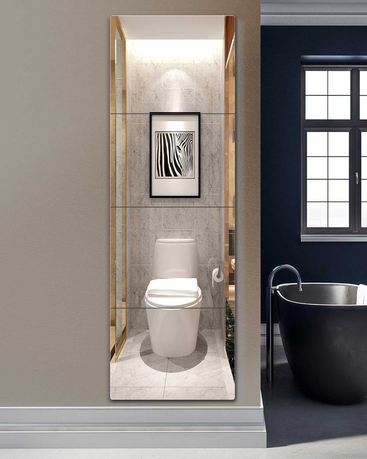 Unbreakable Full Length Mirror For Wall Mounted,Over The Door Mirror