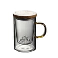 thumbnail image 1 of Unbreakable Glass Tea Cup -15oz Heat-Resistant Glass Tea Cup with Tea Infuser & Strainer -  with Wooden Lid for Tea Water Separation, 1 of 8