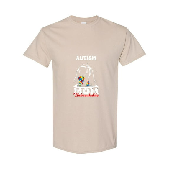 Unbreakable Mama Bear Autism Mom For Mother Support Awareness Unisex T-Shirt, up to size 5XL