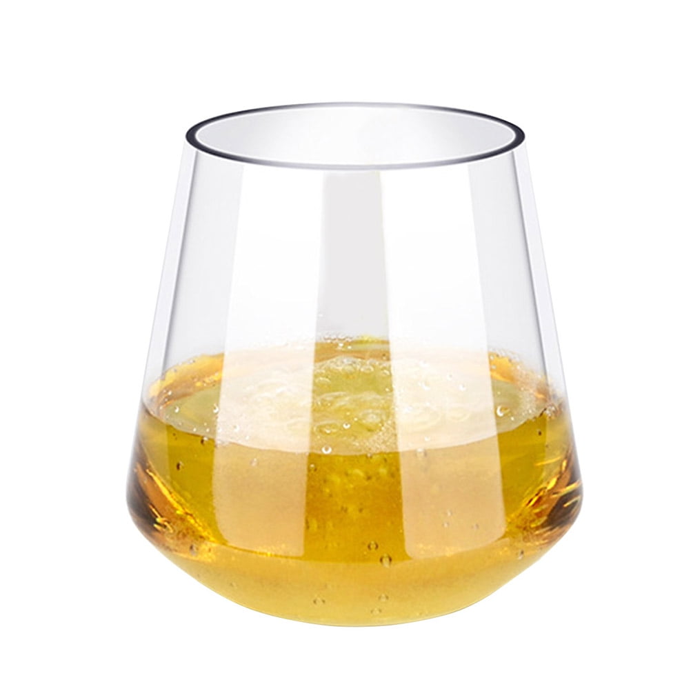 Unbreakable Plastic Red Wine Glass Transparent Whiskey Fruit Juice Beer
