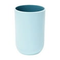 thumbnail image 1 of Unbreakable & Reusable Drinking Cup, Plastic Toothbrush Cup 2.8X4.1In, Double-Walled Minimalist Mouthwash Cup, Dishwasher Safe (Light Blue), 1 of 6