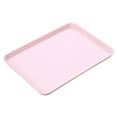 thumbnail image 1 of Unbreakable Serving Tray,Heavy Duty Decorative Tray, Fast Food Rectangular Serving Tray, Great for Dinner, Tea, Bed, Bar, Breakfast, Food (Pink) 13.38x9.44", 1 of 9