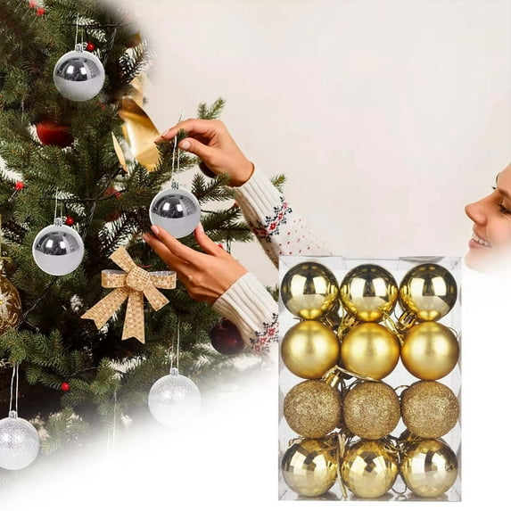 Unbreakable Shatproof Christmas Ball Ornaments for Tree, Holiday Decorations Balls for Indoor Outdoor Home Xmas Decor, Festive Christmas Gift Ideas for Everyone