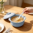 thumbnail image 1 of Unbreakable Soup Bowl Set with Lid & Spoon, Microwave Safe Cool Touch Double Handle Noodle Rice Bowl, Stackable Lightweight Tableware for Family, Camping, Non-Slip, Eco Wheat Straw Soup Bowls, 1 of 6