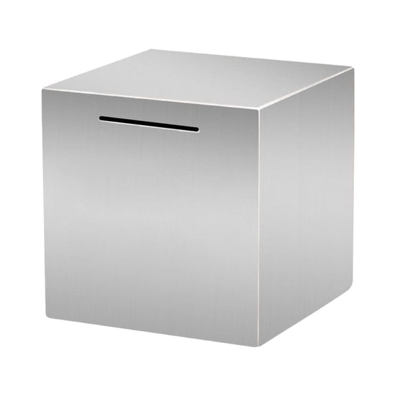 Unbreakable Stainless Steel Adult Savings Bank Modern Money Storage for Easy Saving Budgeting Invulnerable Design for Long Term Use Ideal Gift for Friends Family on Any Occasion,Silver