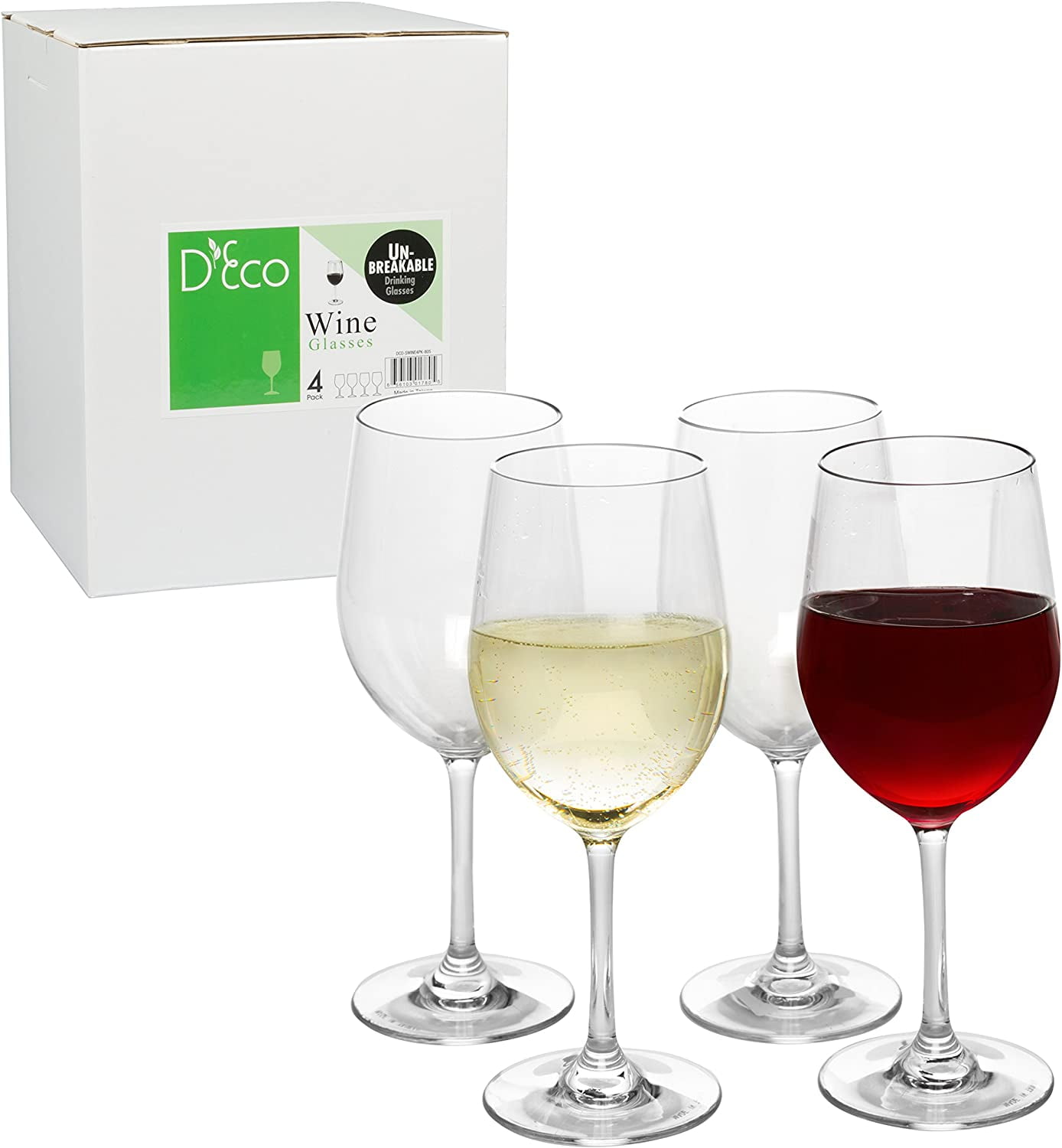 CZUMJJ Wine Glasses set of 12, 12 oz Durable Red White Wine Glasses for  Wedding, Party, Dishwasher Safe