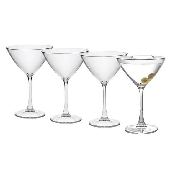 Unbreakable Tritan 9 oz Martini Glass - Set of 4