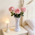 thumbnail image 1 of Unbreakable Vase for Flowers, Ceramic Look Plastic Vase for Home Decor, Living Room, Table, 1 of 6