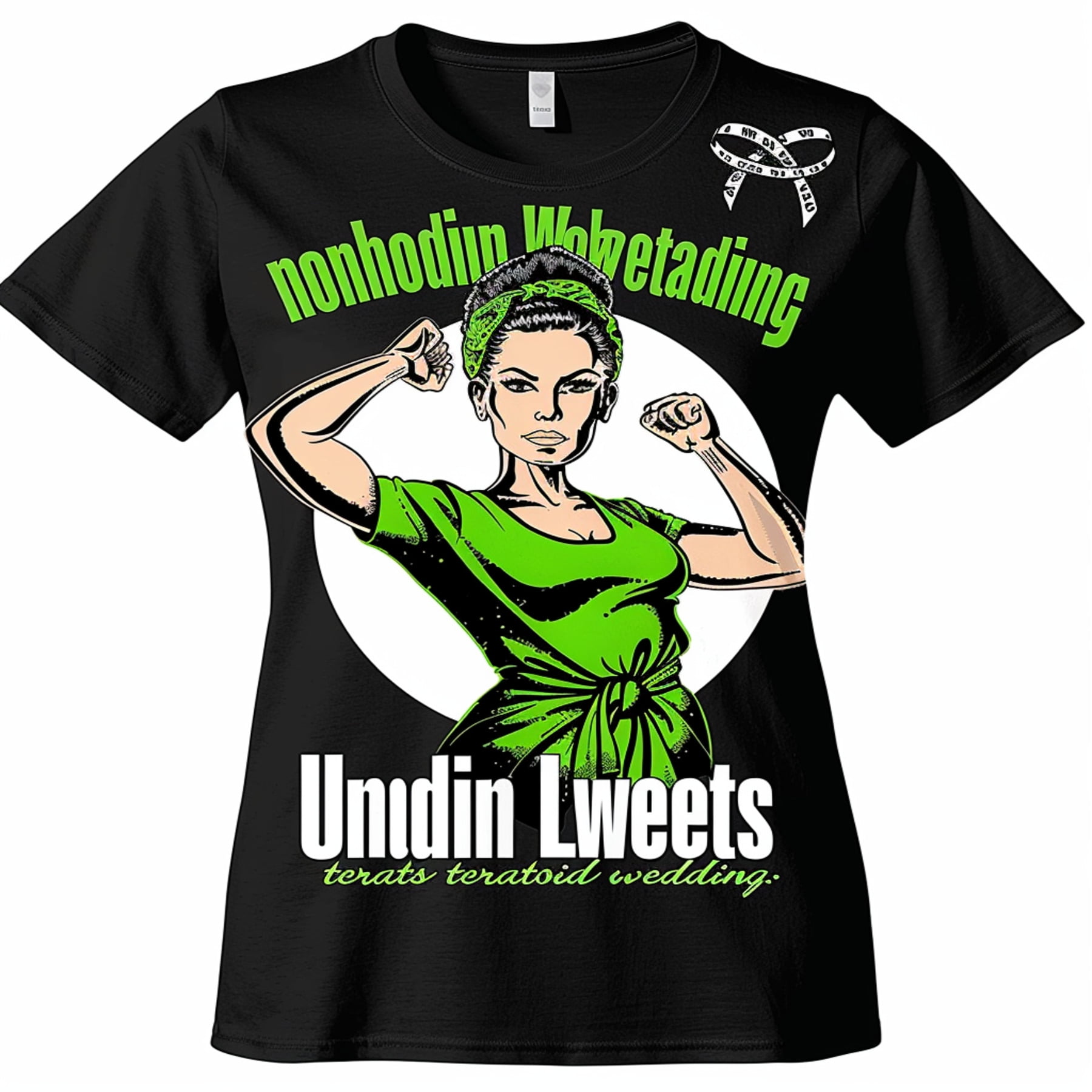 Unbreakable Warrior Awareness TShirt Strong Woman Flexing Bicep