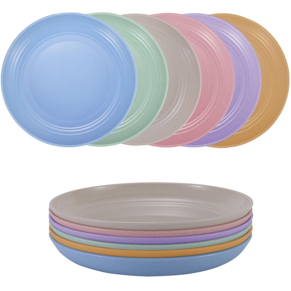 Unbreakable Wheat Straw Plates - Reusable Plate Set