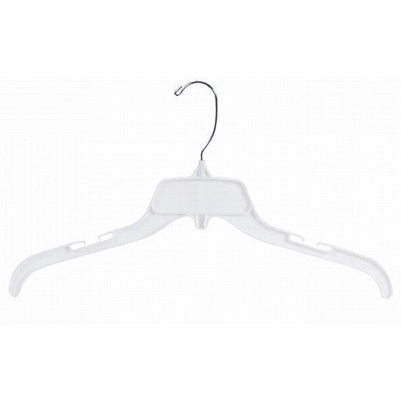 Unbreakable White Plastic Dress/Shirt Hanger