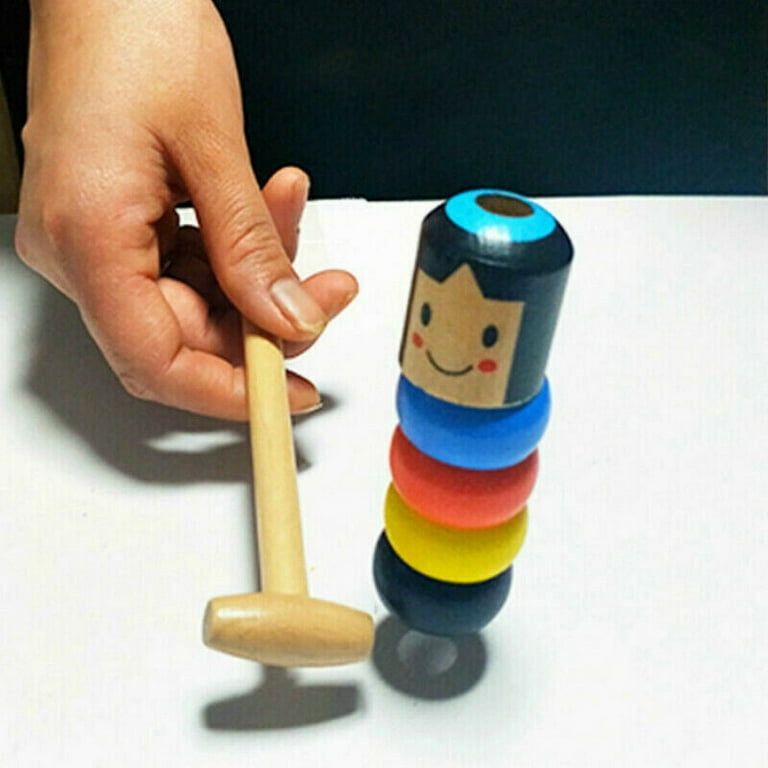 Unbreakable Wooden Man Magic Toy, Stubborn Wood Man Magic