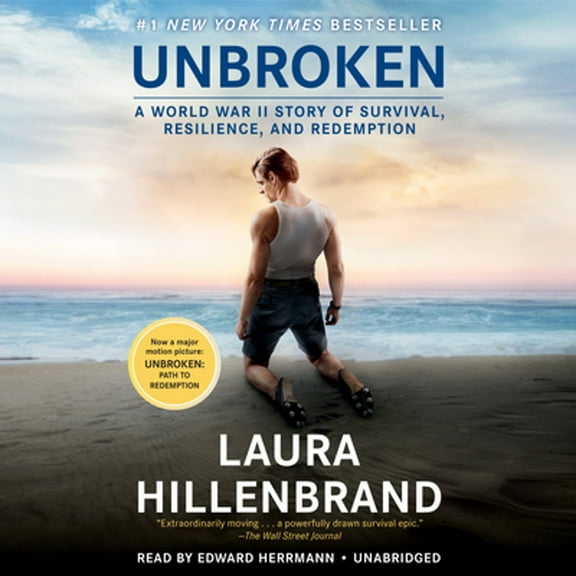 Pre-Owned Unbroken (Movie Tie-In Edition): A World War II Story of Survival, Resilience, and (Audiobook) by Laura Hillenbrand, Edward Herrmann