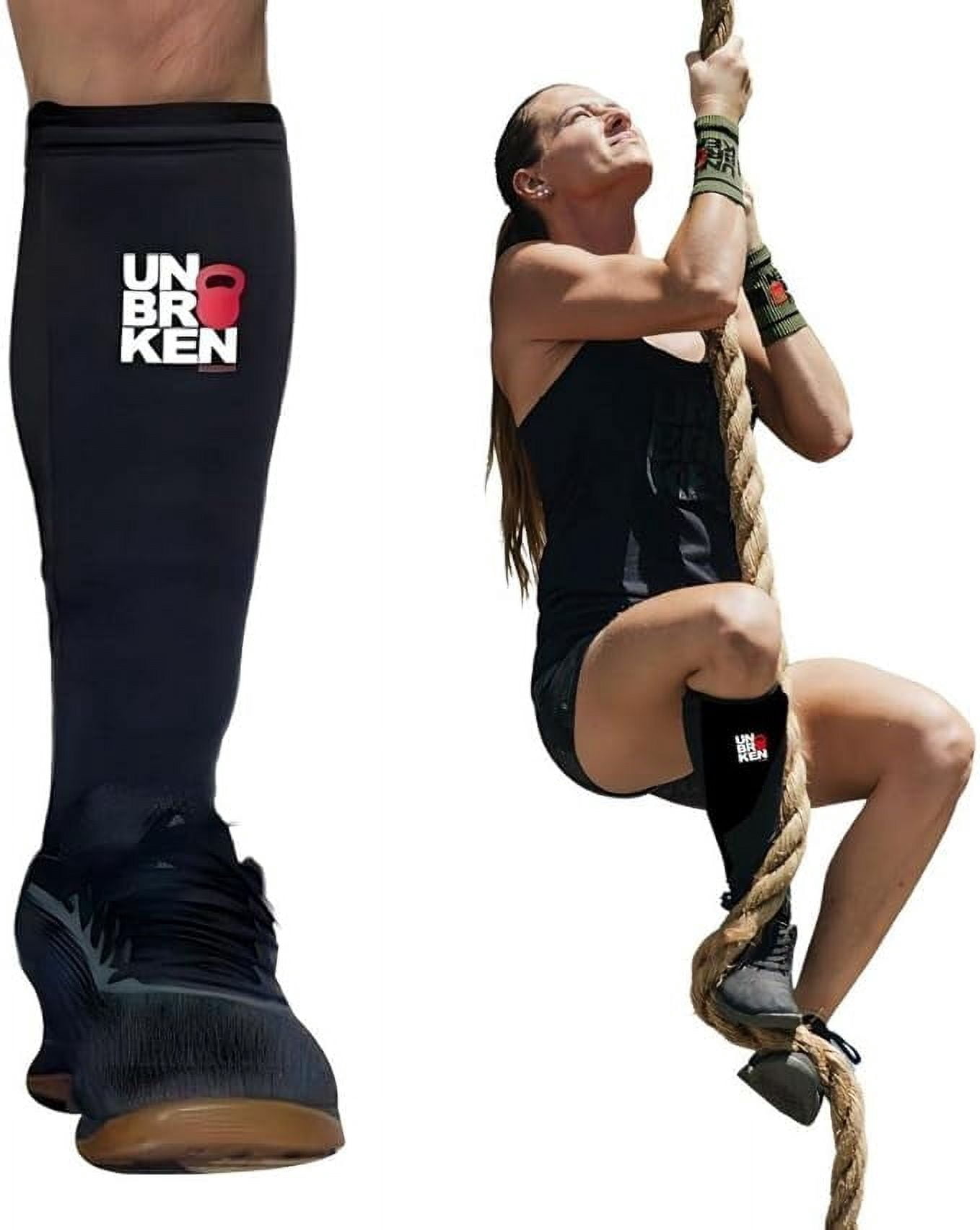 Unbrokenshop.com Cross Fit Shin Guard Calf Compression Sleeve ...