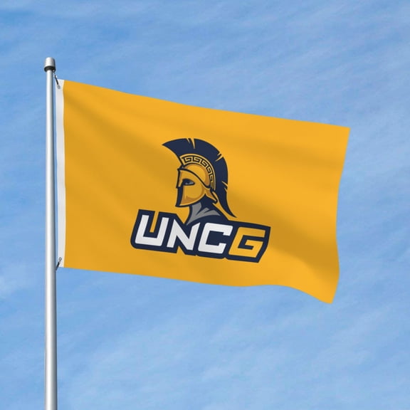 Unc Greensboro Spartans 3x5 Ft Flag Double Sided Indoor Outdoor Double Stitched Polyester Flag With 2 Grommets-Both Side Can Be Read