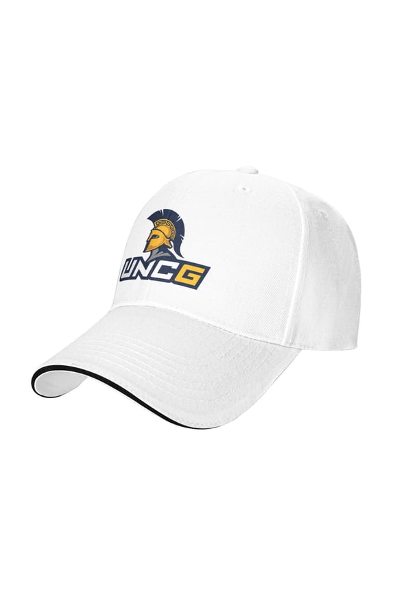 Unc Greensboro Spartans Casual Sandwich Baseball Cap Adjustable For Men For Women