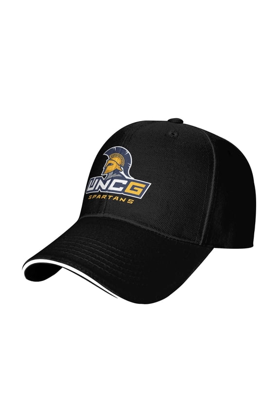 Unc Greensboro Spartans Casual Sandwich Baseball Cap Adjustable For Men For Women