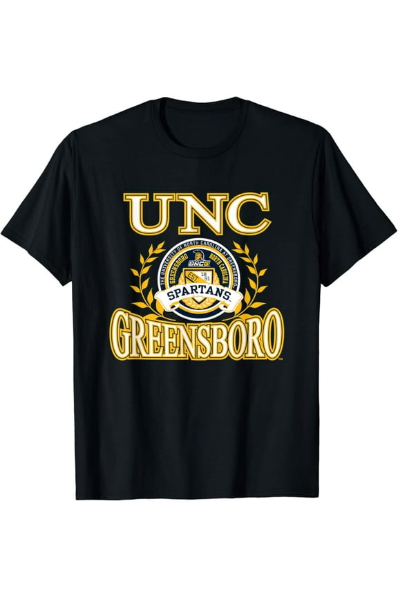 Unc Greensboro Spartans Laurels Licensed Vintage T-Shirt