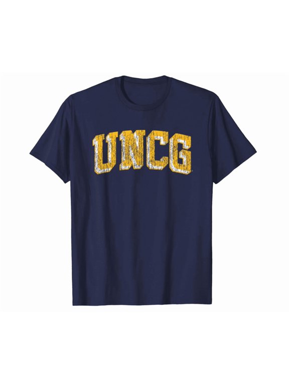 Unc Greensboro Spartans Retro Arch Navy Shirt Unisex S-5XL Hot Trending Shirt, Vintage Birthday Gift
