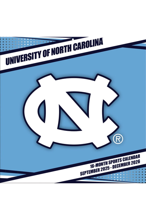 Unc Tar Heels 2026 16M Turner Wall Calendar - Pf