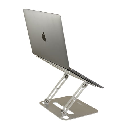 Uncaged ergonomics RISE laptop Desk ergonomic adjustable height tilt silver (rise-sv)