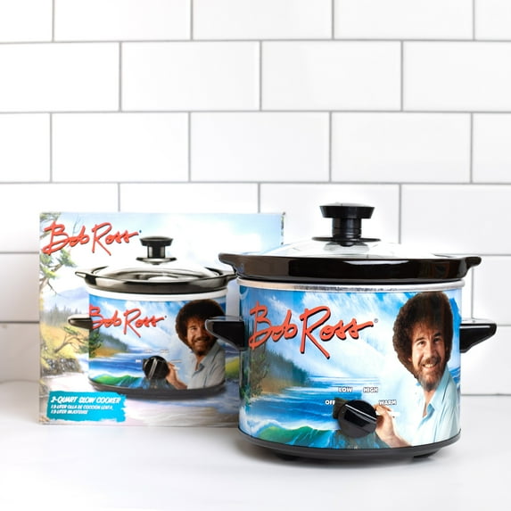 Uncanny Brands Bob Ross 2-Qt Slow Cooker