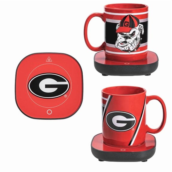 Uncanny Brands Georgia Bulldogs Hairy Dawg 12oz Mug Warmer Set