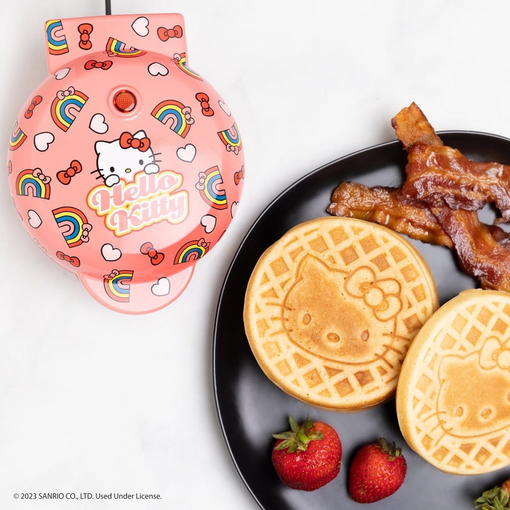 Uncanny Brands Hello Kitty Mini Waffle Maker - Compact Kitchen