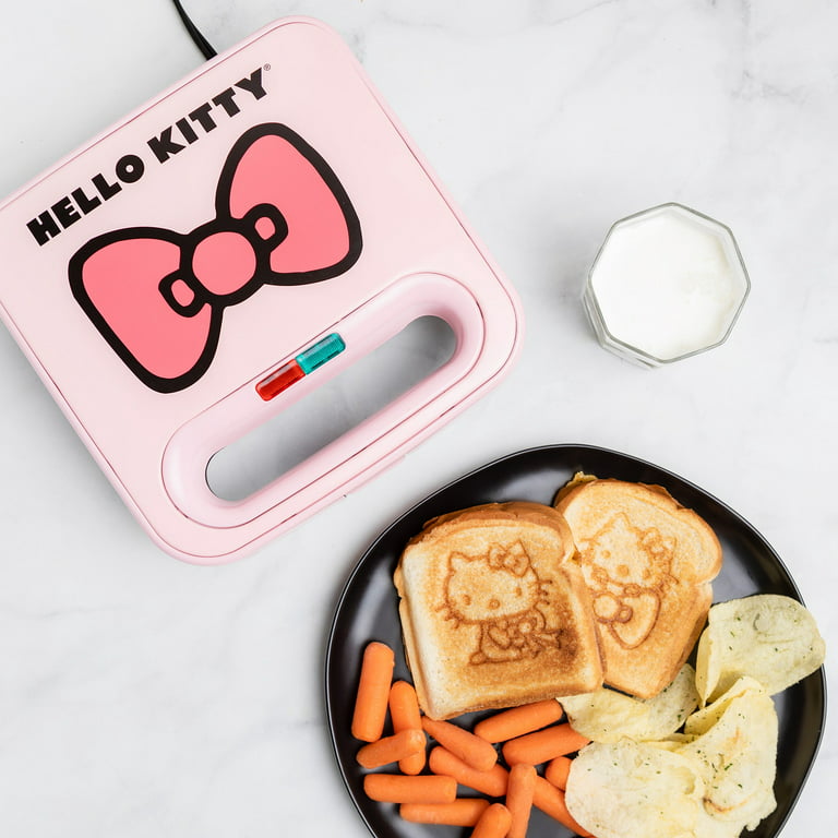 Uncanny Brands Pink Hello Kitty Mini American Waffle Maker