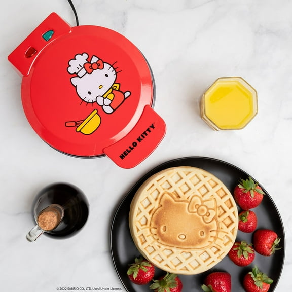 Uncanny Brands Hello Kitty Red Waffle Maker