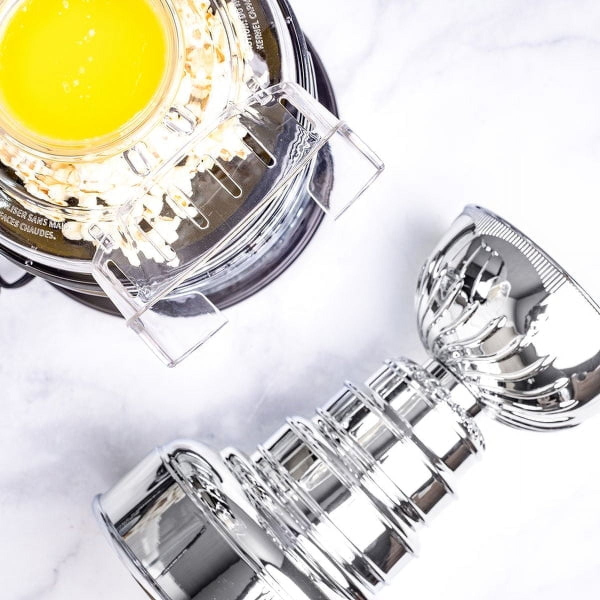Stanley Cup Replica Grey Plastic Hot Air Popcorn Maker