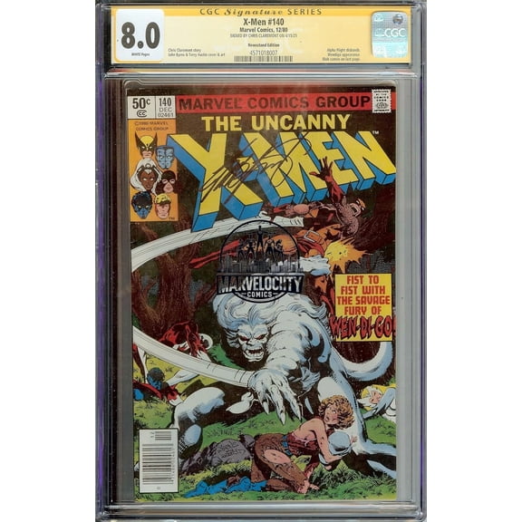 Uncanny X-Men #140 Signed Chris Claremont CGC 8.0