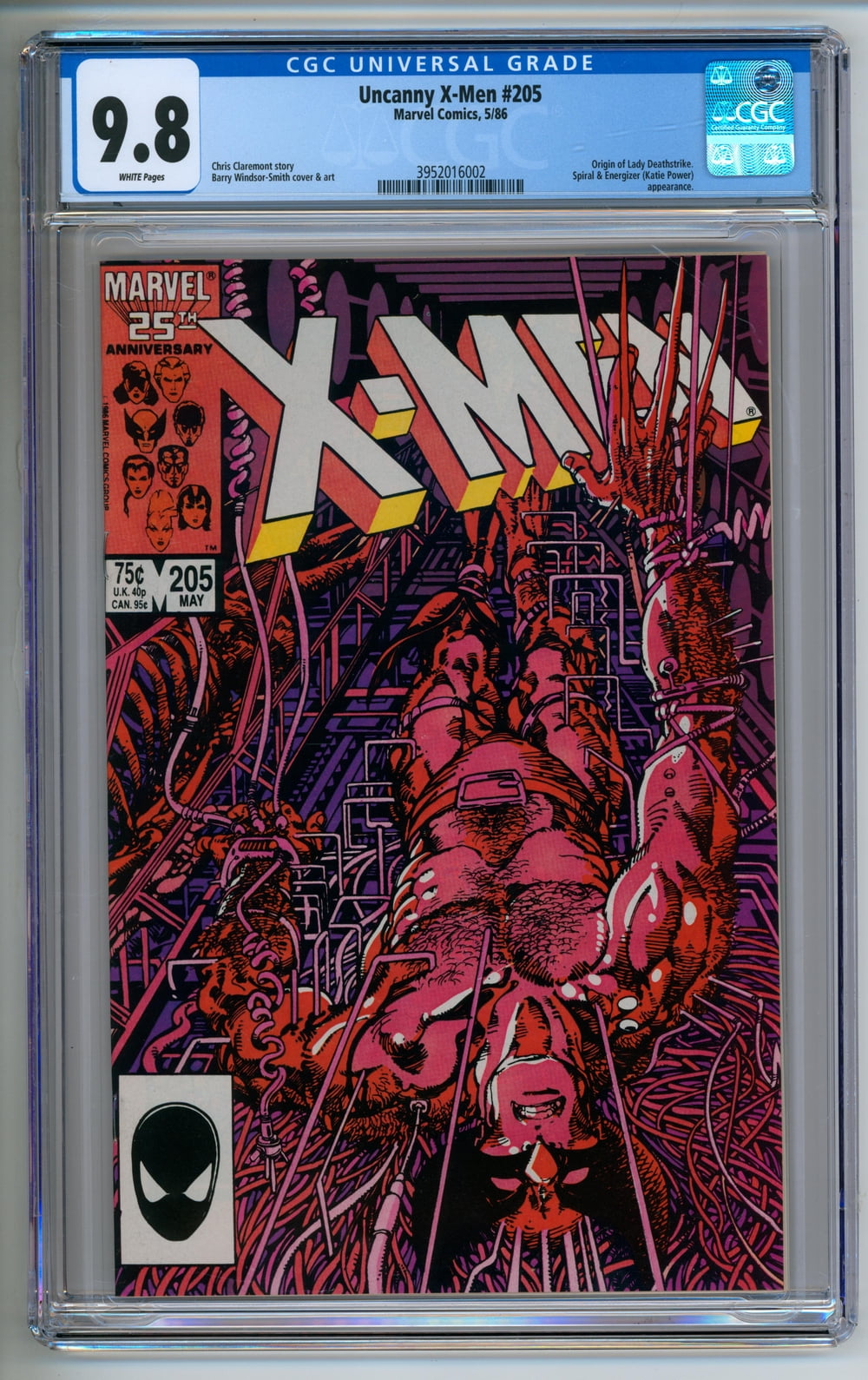 Uncanny X-Men #205 - CGC 9.8 Comic Book