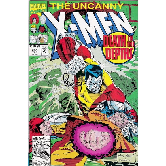 Uncanny X-Men #293 Signed by Tom Raney VF/NM