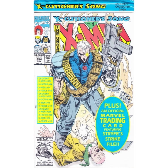 Uncanny X-Men, The #294 (with card) VF ; Marvel Comic Book