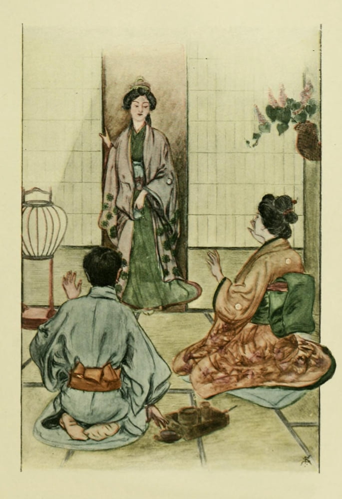 Uncertain Daughters of Nijo 1904 Canvas Art - Kiyokichi Sano (18 x 24)